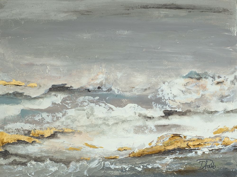 Wall art: Golden Rocks, by Pinto, Patricia