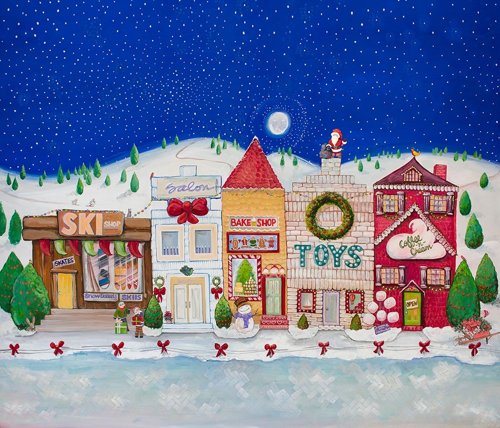 Art Print: Christmas Village I