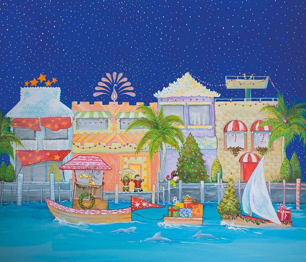 Art Print: Christmas Village I