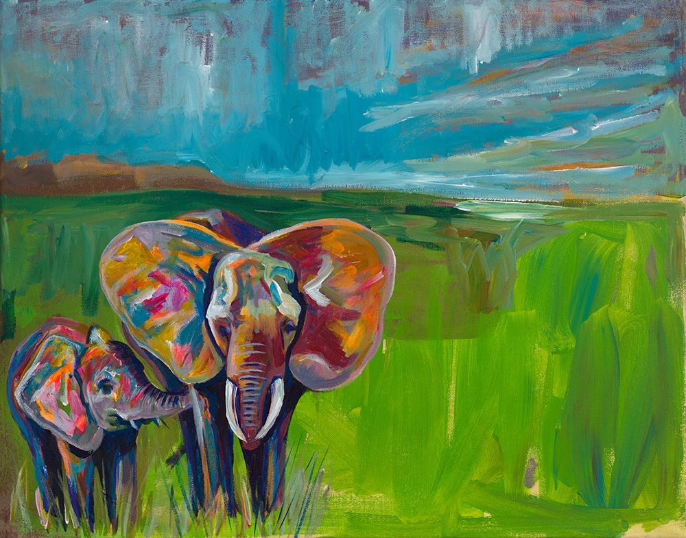 Wall Art Painting id:310232, Name: An Elephants Love, Artist: Beauchamp, Andy
