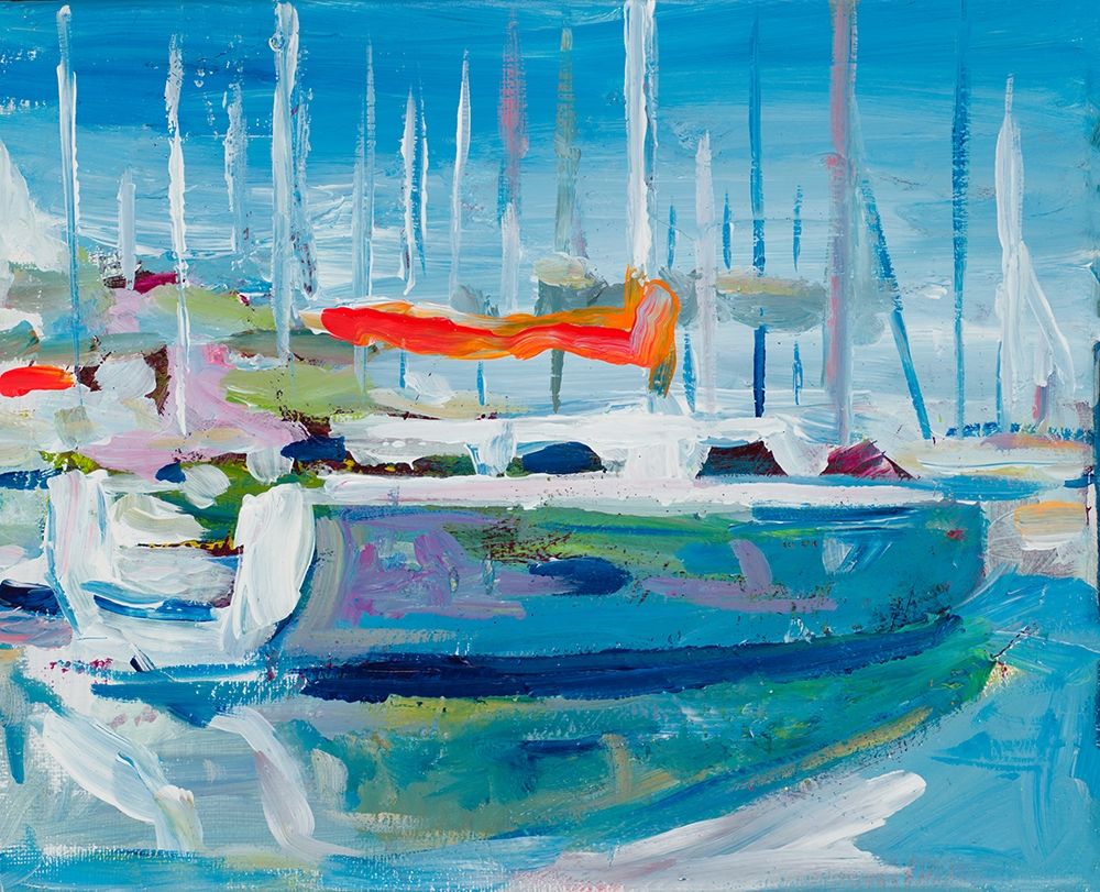 Art Print: Marina Sailboats
