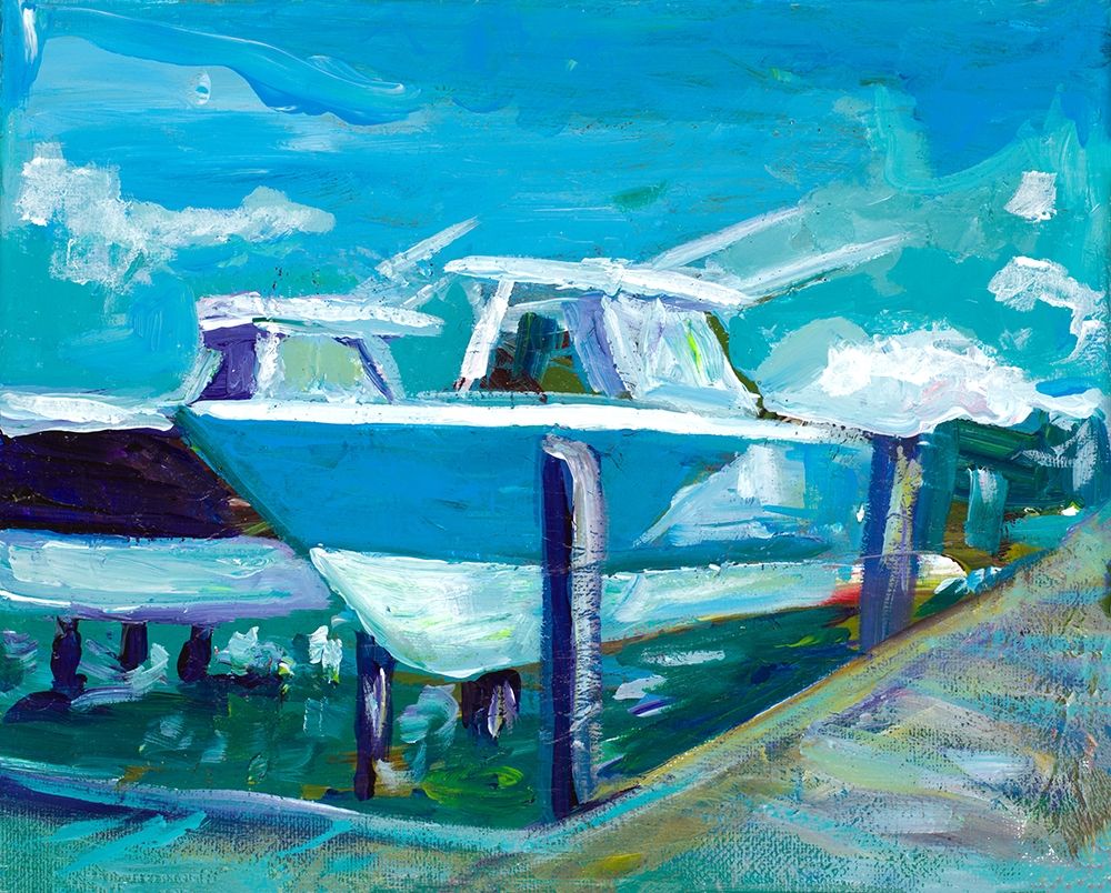 Wall Art Painting id:310238, Name: Docked Boats, Artist: Beauchamp, Andy