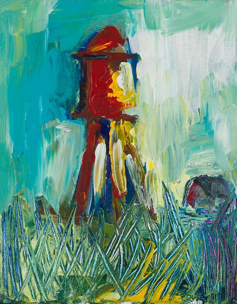 Wall Art Painting id:310244, Name: Painted Water Tower, Artist: Beauchamp, Andy