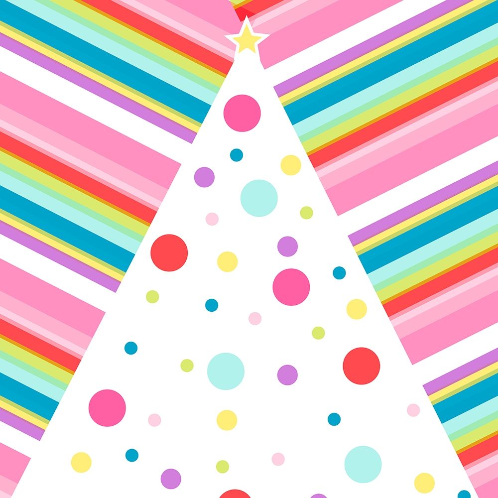 Wall Art Painting id:310277, Name: Whimsical Pink Striped Tree, Artist: SD Graphics Studio