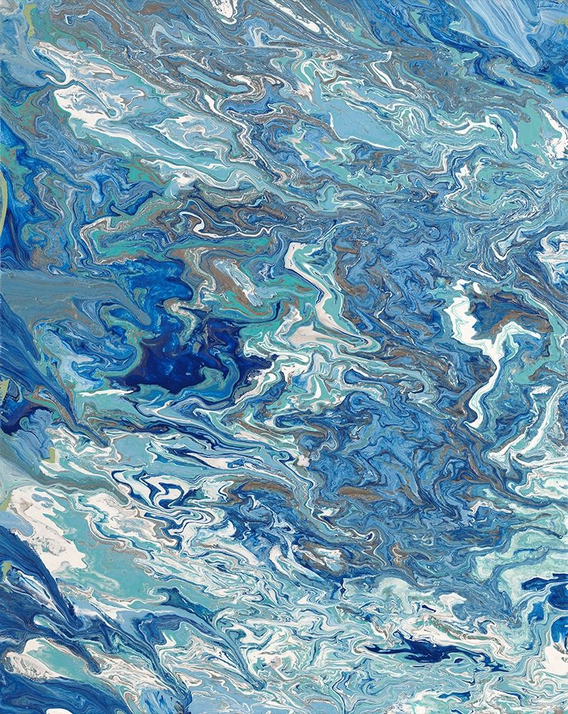 Wall Art Painting id:310278, Name: Marbleized Beach View I, Artist: Ritter, Gina