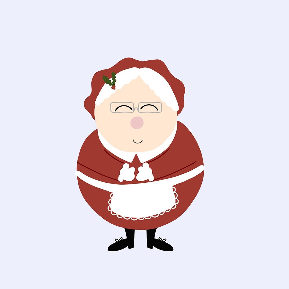 Art Print: Jolly Mrs. Claus