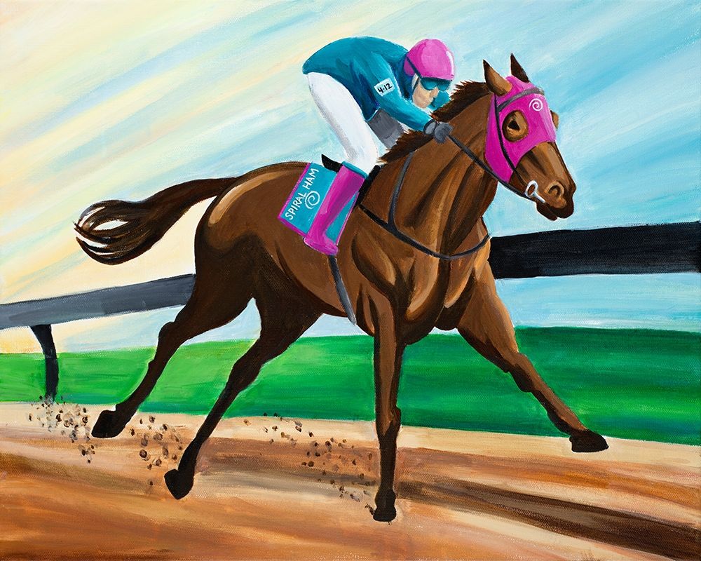 Wall Art Painting id:338364, Name: Race Horse, Artist: Goodrich, Chelsea