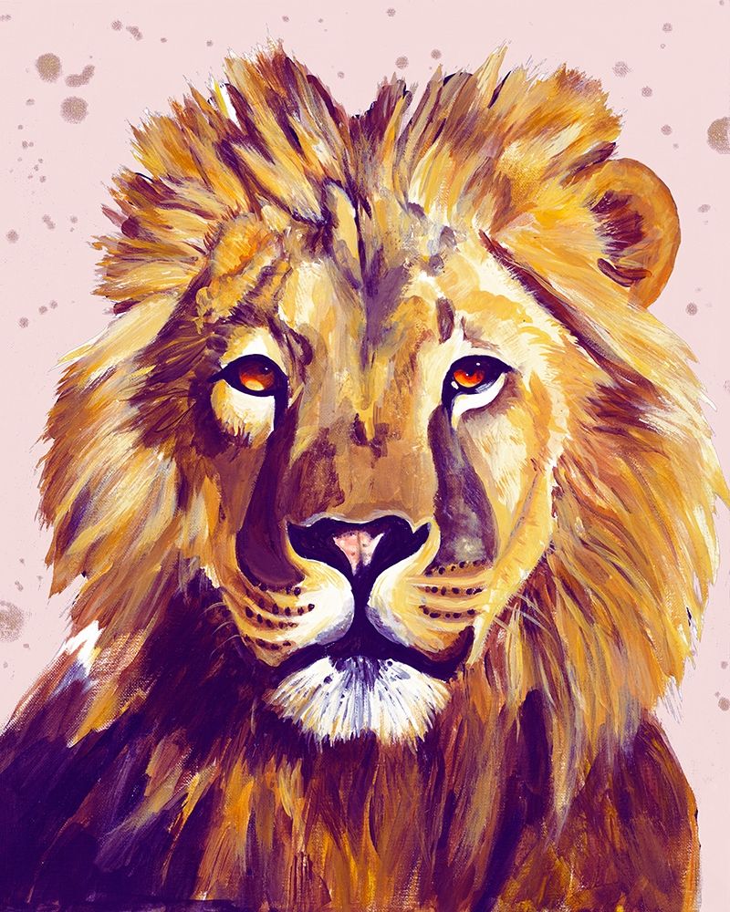 Wall Art Painting id:400412, Name: Lion Face, Artist: Goodrich, Chelsea