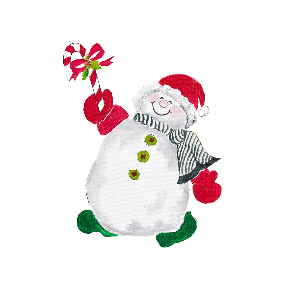Wall Art Painting id:310360, Name: Christmas Snowman, Artist: Pinto, Patricia