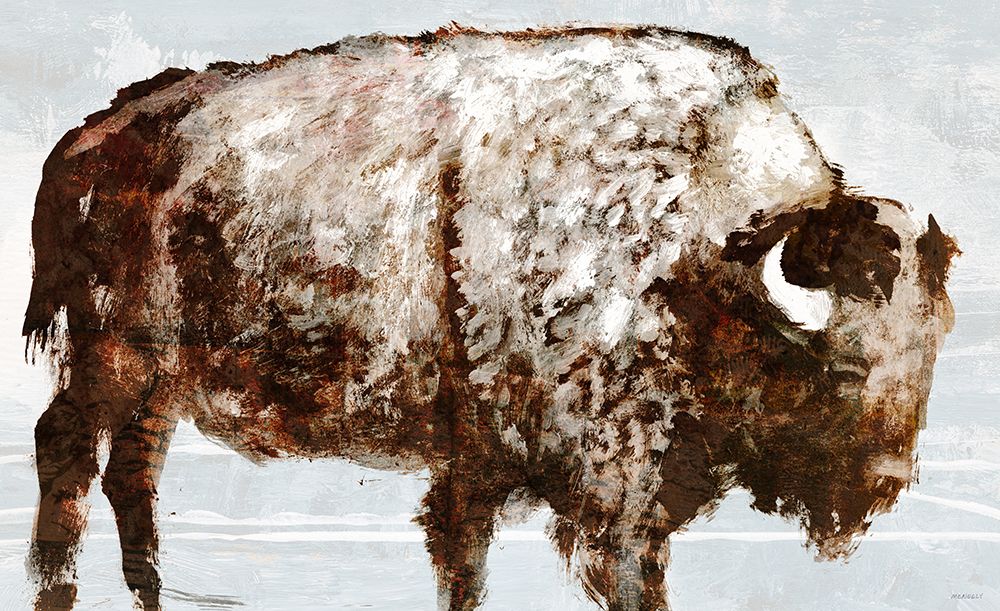 Wall Art Painting id:728698, Name: Bison, Artist: Meneely, Dan