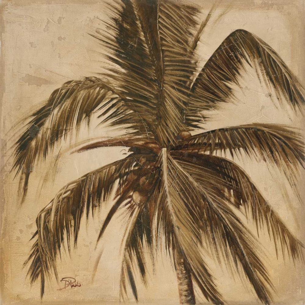 Wall Art Painting id:51756, Name: Sepia Palm III, Artist: Pinto, Patricia