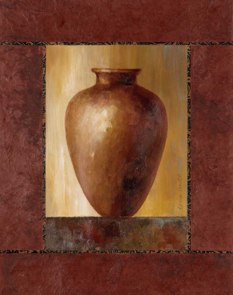 Wall Art Painting id:32489, Name: Mahogany Pottery Vase, Artist: Loreth, Lanie