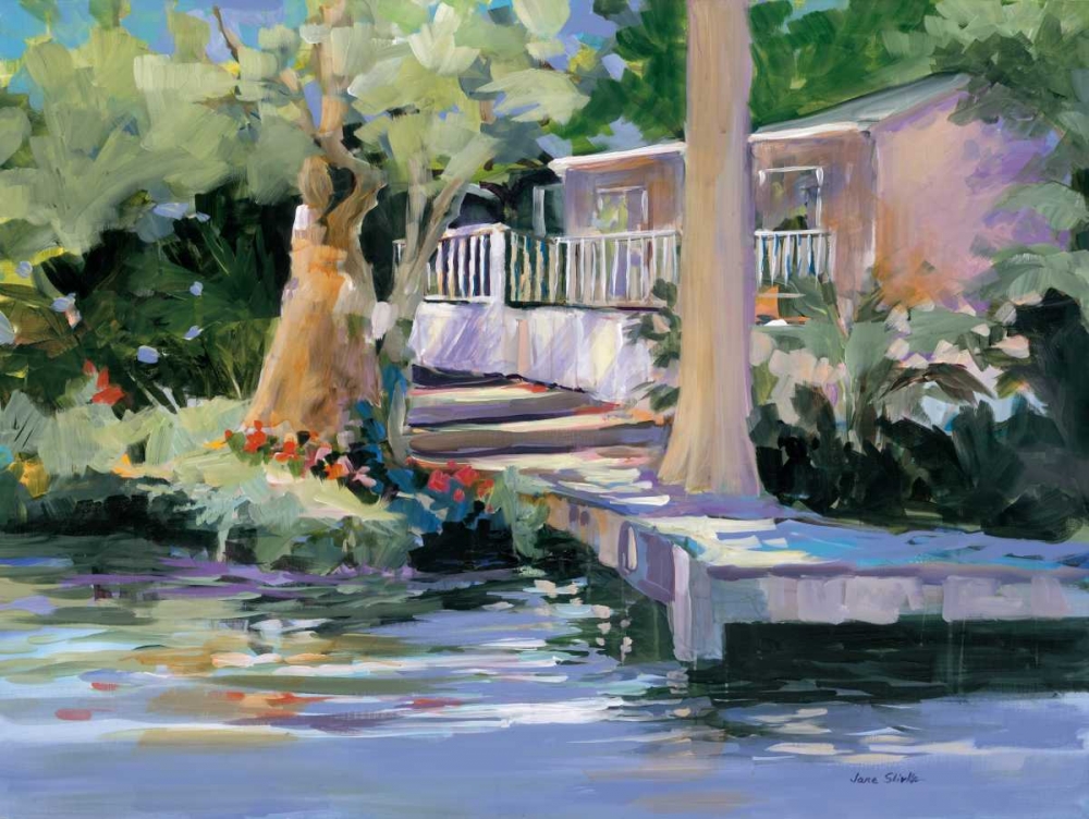 Wall Art Painting id:15133, Name: Mt. Dora Canal House, Artist: Slivka, Jane