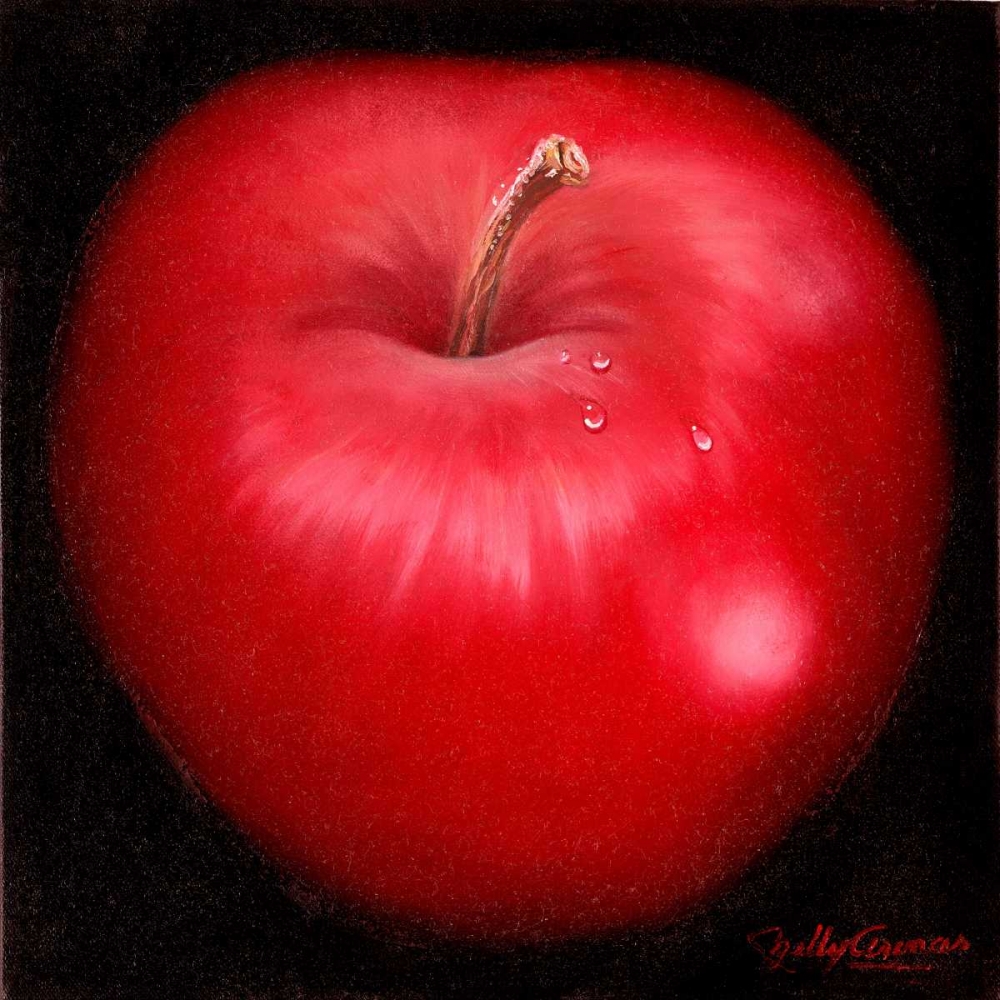 Wall Art Painting id:23377, Name: Red Apple, Artist: Arenas, Nelly