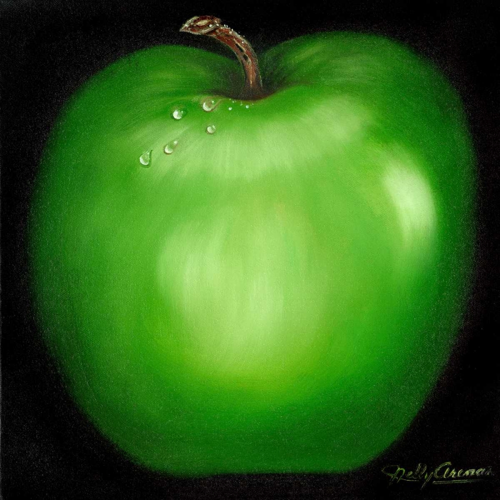 Wall Art Painting id:51093, Name: Green Apple, Artist: Arenas, Nelly