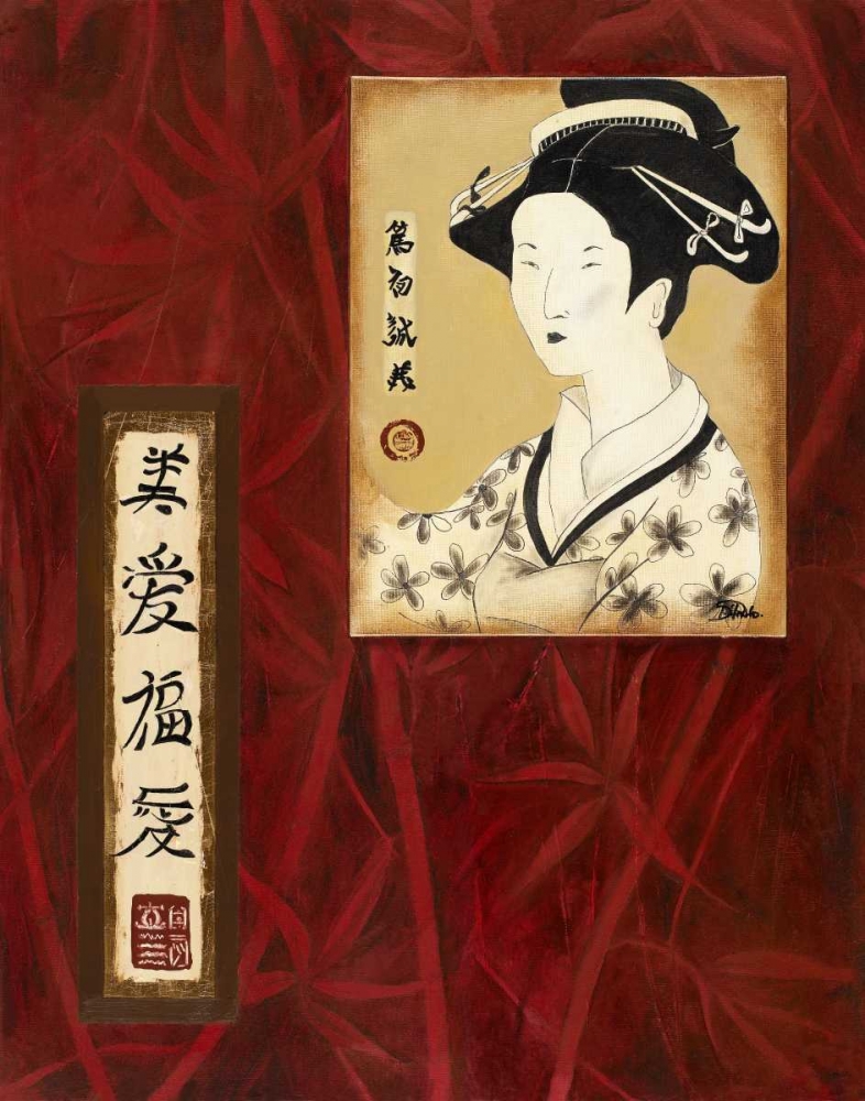 Wall Art Painting id:23390, Name: Geisha II, Artist: Pinto, Patricia