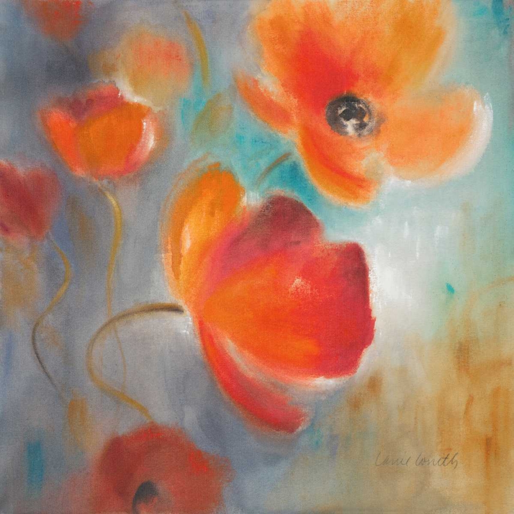 Wall Art Painting id:15191, Name: Scarlet Poppies in Bloom I, Artist: Loreth, Lanie