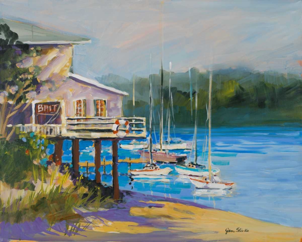 Wall Art Painting id:15200, Name: Bait Shack, Artist: Slivka, Jane