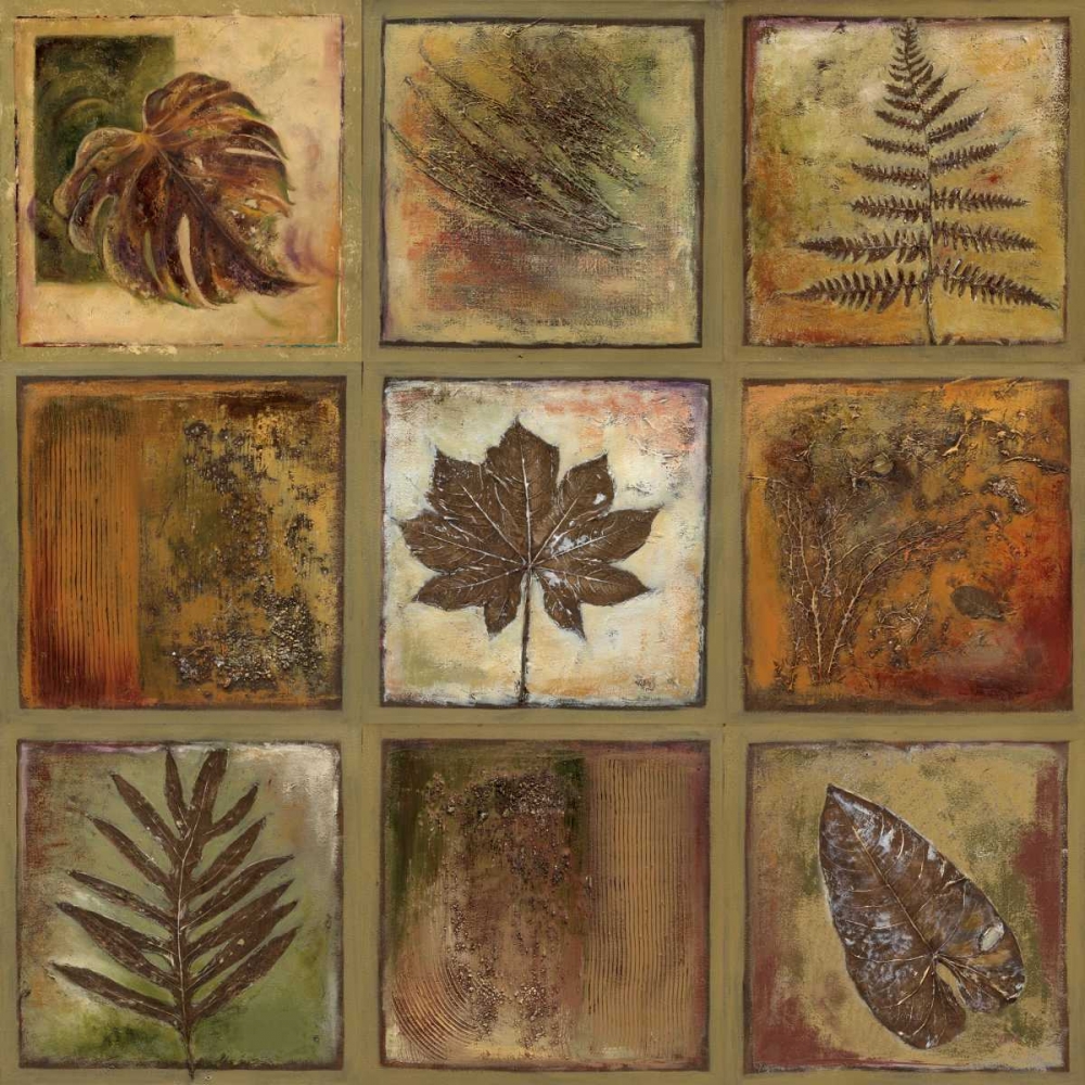 Wall Art Painting id:15211, Name: Leaf Square I, Artist: Pinto, Patricia