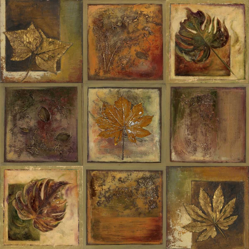 Wall Art Painting id:15212, Name: Leaf Square II, Artist: Pinto, Patricia