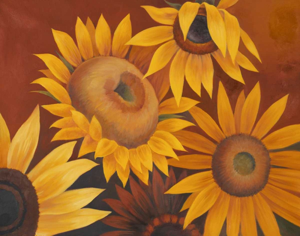 Wall Art Painting id:23438, Name: Sunflowers I, Artist: Rhyan, Vivien