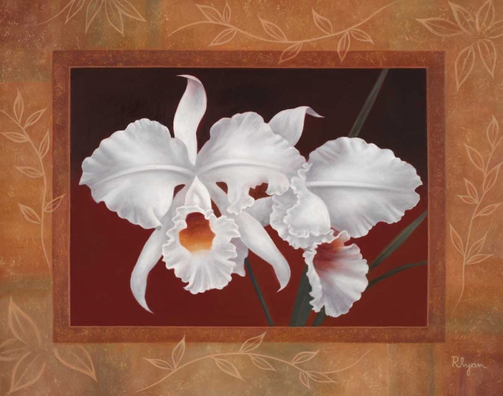 Wall Art Painting id:51090, Name: White Orchids, Artist: Rhyan, Vivien