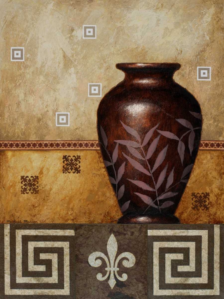 Wall Art Painting id:15222, Name: Mahogany Urn I, Artist: Marcon, Michael