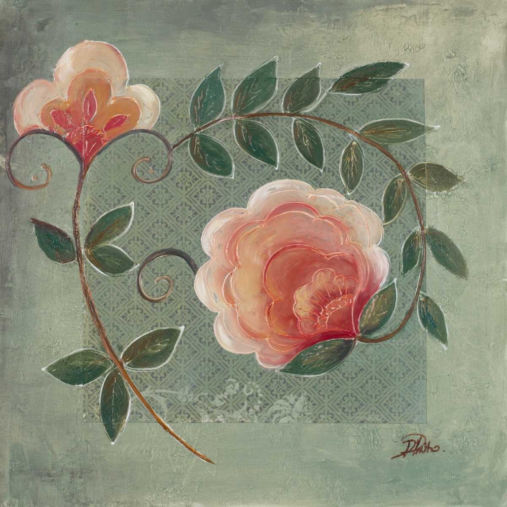 Wall Art Painting id:23460, Name: Ornaments in Green I, Artist: Pinto, Patricia