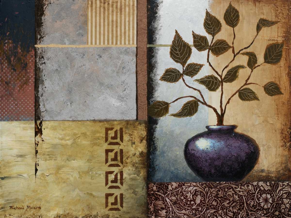 Wall Art Painting id:23465, Name: Plum Vase, Artist: Marcon, Michael