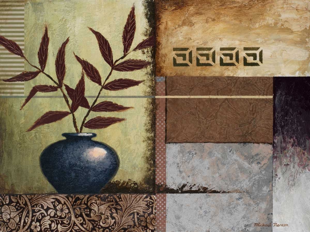 Wall Art Painting id:23466, Name: Cobalt Vase, Artist: Marcon, Michael