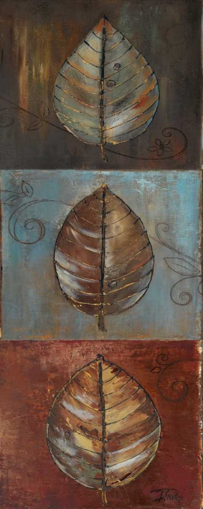 Wall Art Painting id:31776, Name: New Leaf Panel I - Vertical, Artist: Pinto, Patricia
