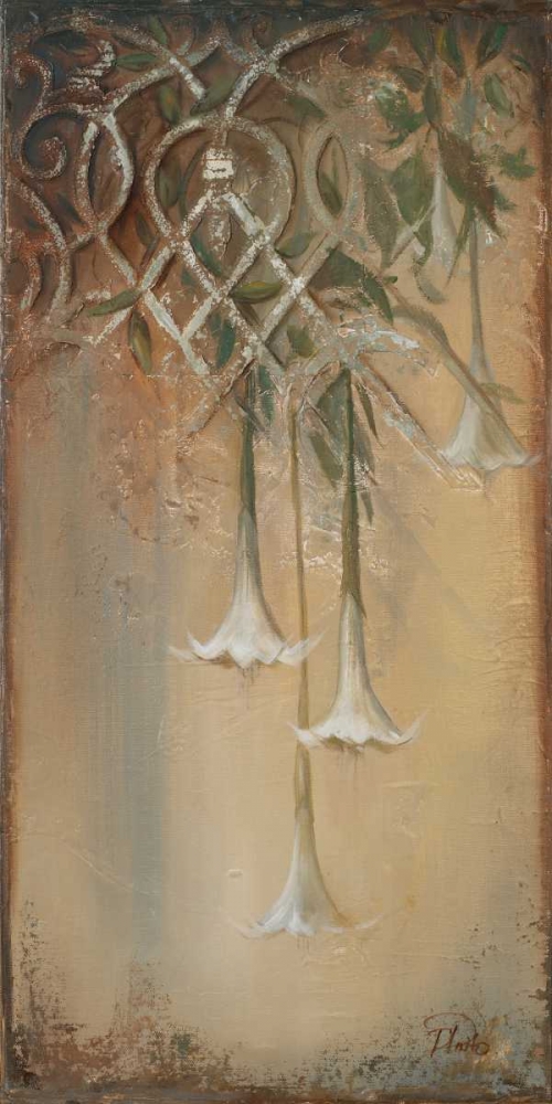 Wall Art Painting id:50934, Name: Ornaments and Campanula II, Artist: Pinto, Patricia