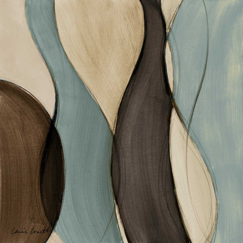 Wall Art Painting id:24261, Name: Coalescence in Bleu I, Artist: Loreth, Lanie