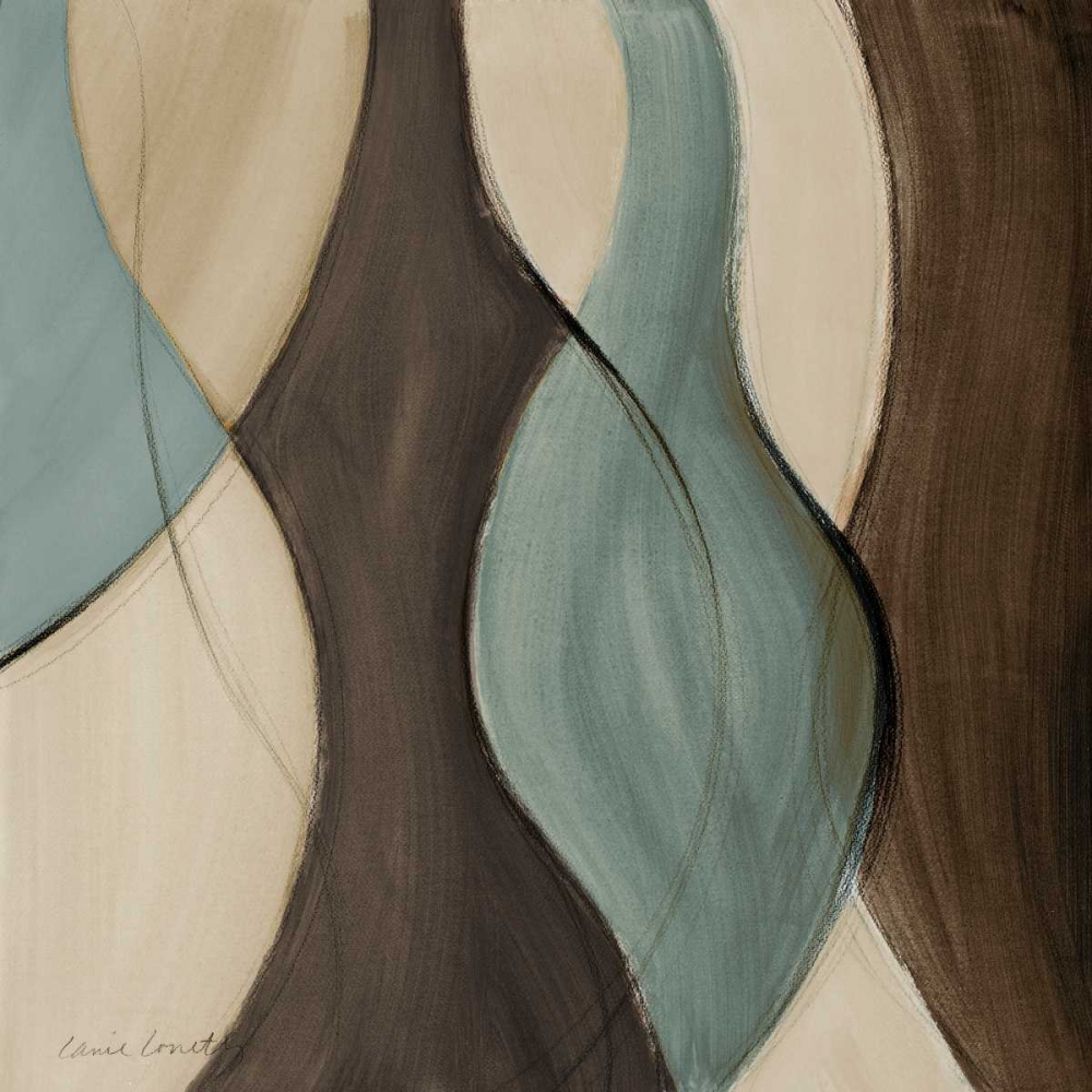 Wall Art Painting id:24262, Name: Coalescence in Bleu II, Artist: Loreth, Lanie