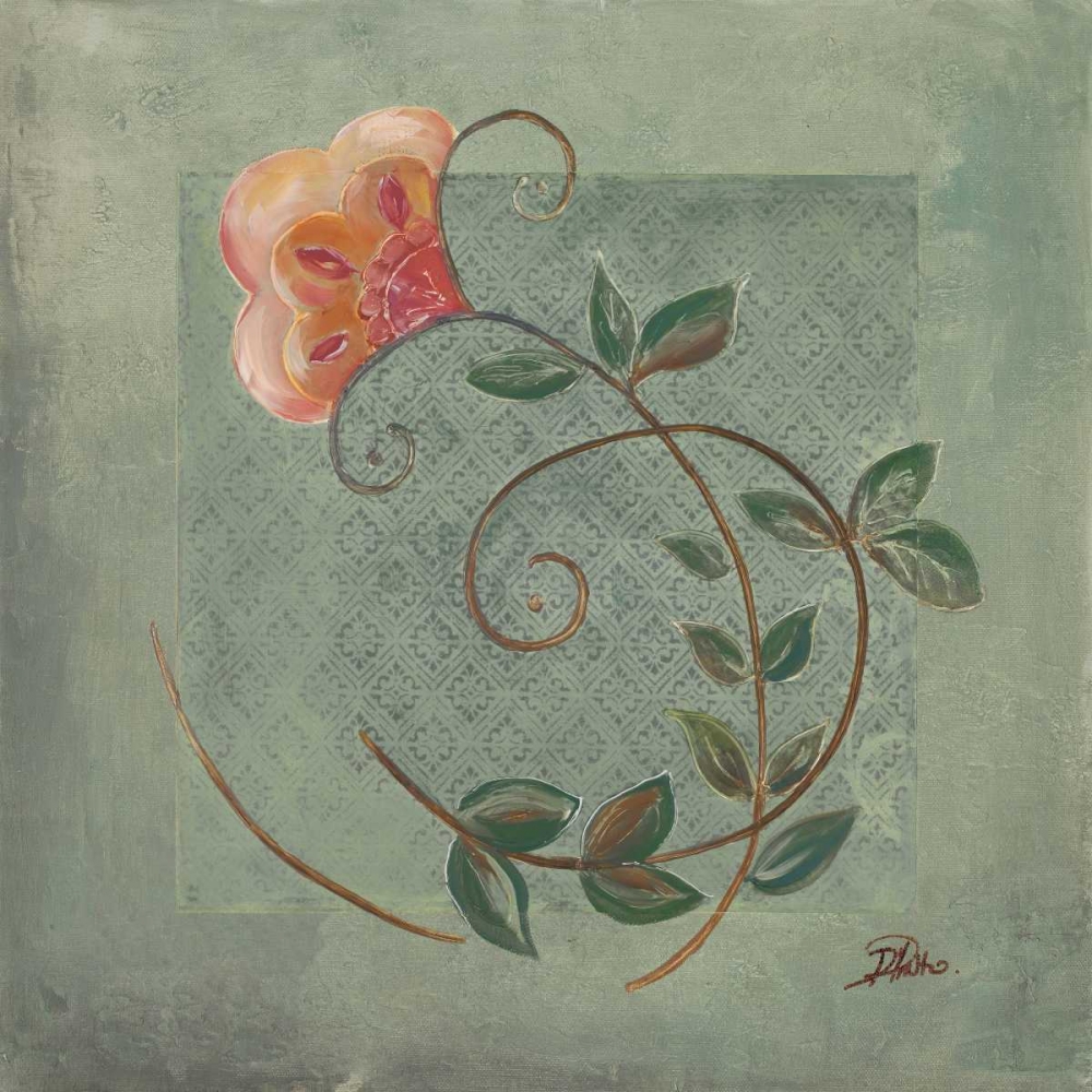 Wall Art Painting id:23483, Name: Ornaments in Green II, Artist: Pinto, Patricia