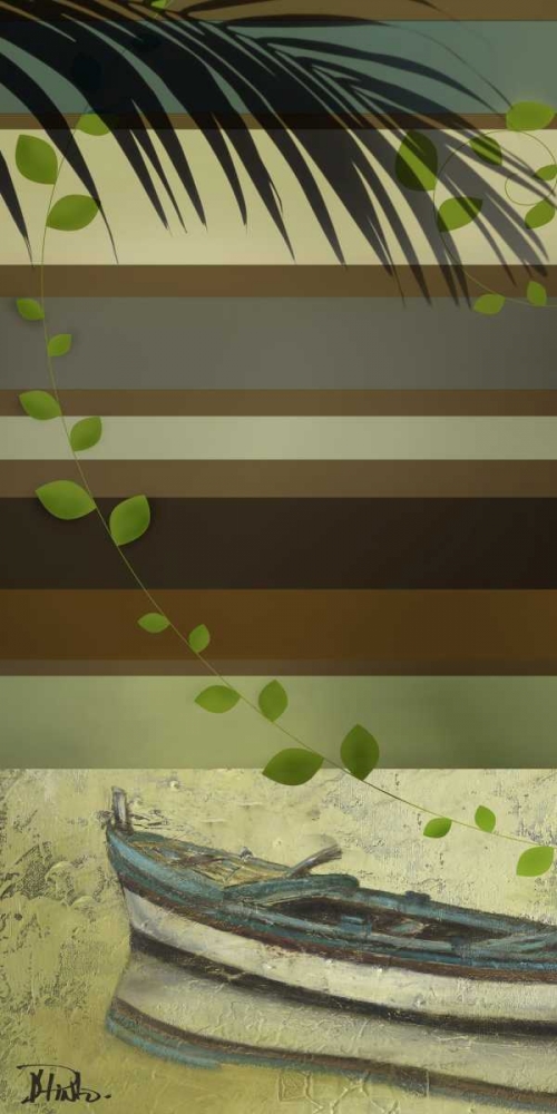 Art Print: Boat and Stripes I