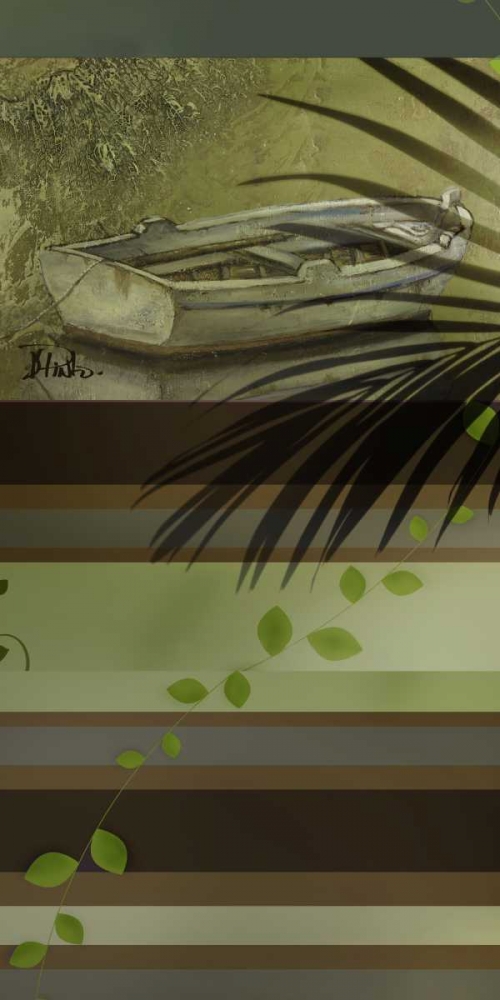 Art Print: Boat and Stripes II