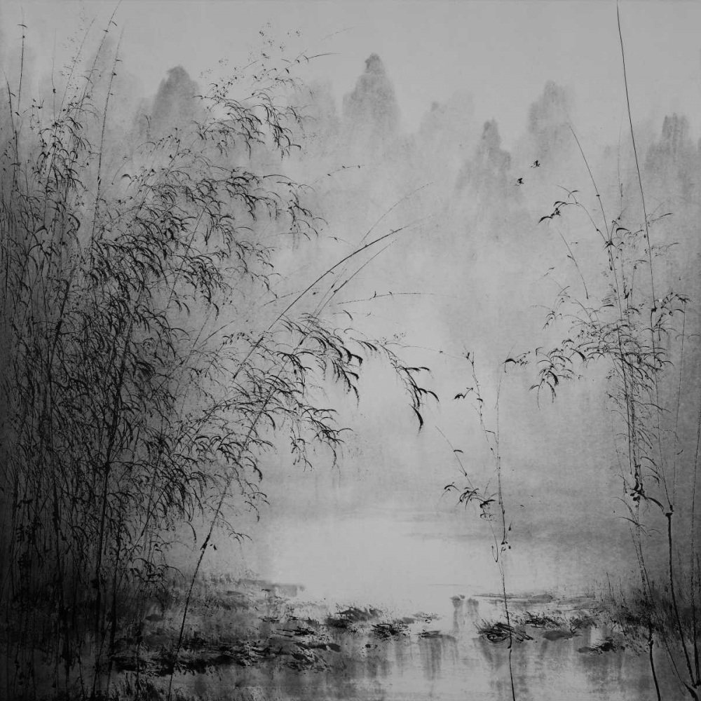 Wall Art Painting id:23496, Name: Bamboo River I, Artist: Urban Pearl Collection, Llc