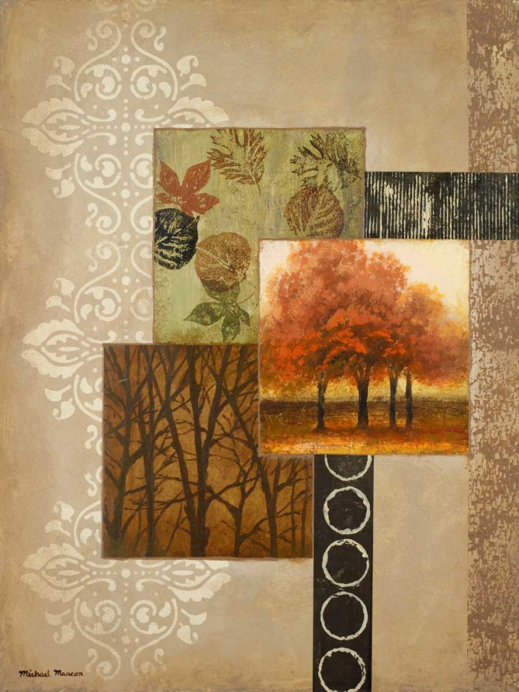 Wall Art Painting id:51357, Name: Orange Trees, Artist: Marcon, Michael