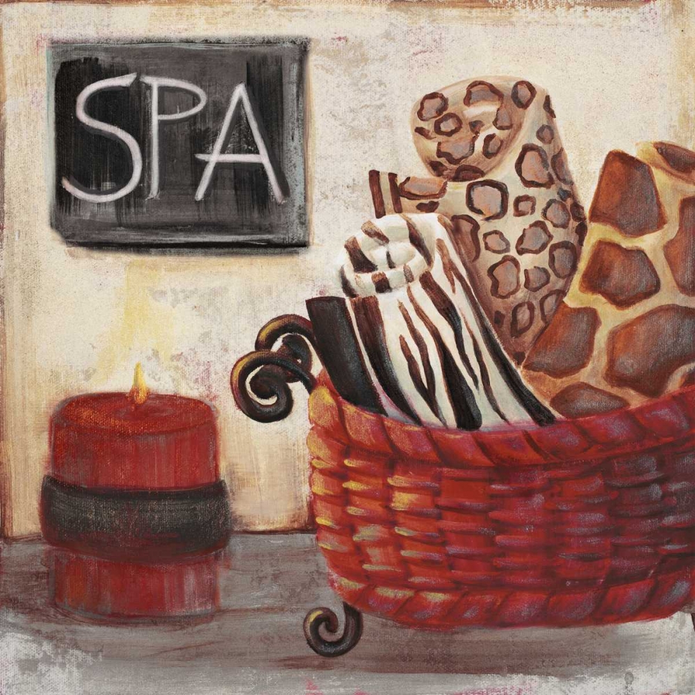 Wall Art Painting id:74457, Name: Red Jungle Spa I, Artist: Hakimipour-Ritter