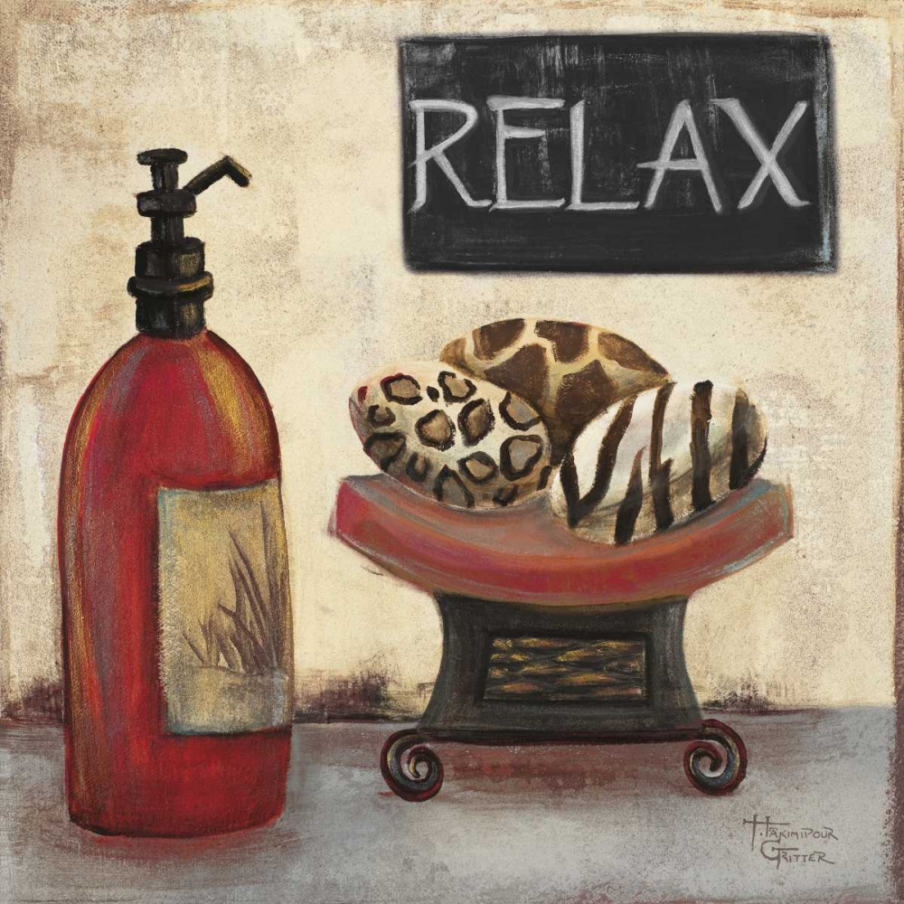 Wall Art Painting id:74458, Name: Red Jungle Spa II, Artist: Hakimipour-Ritter