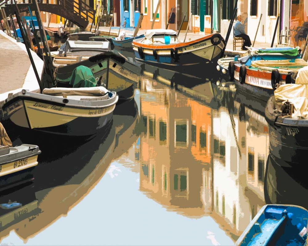 Wall Art Painting id:23636, Name: Burano Boats, Artist: Lake, Shelley