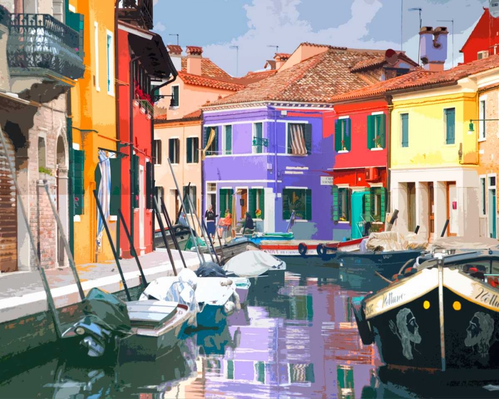 Art Print: Burano Village