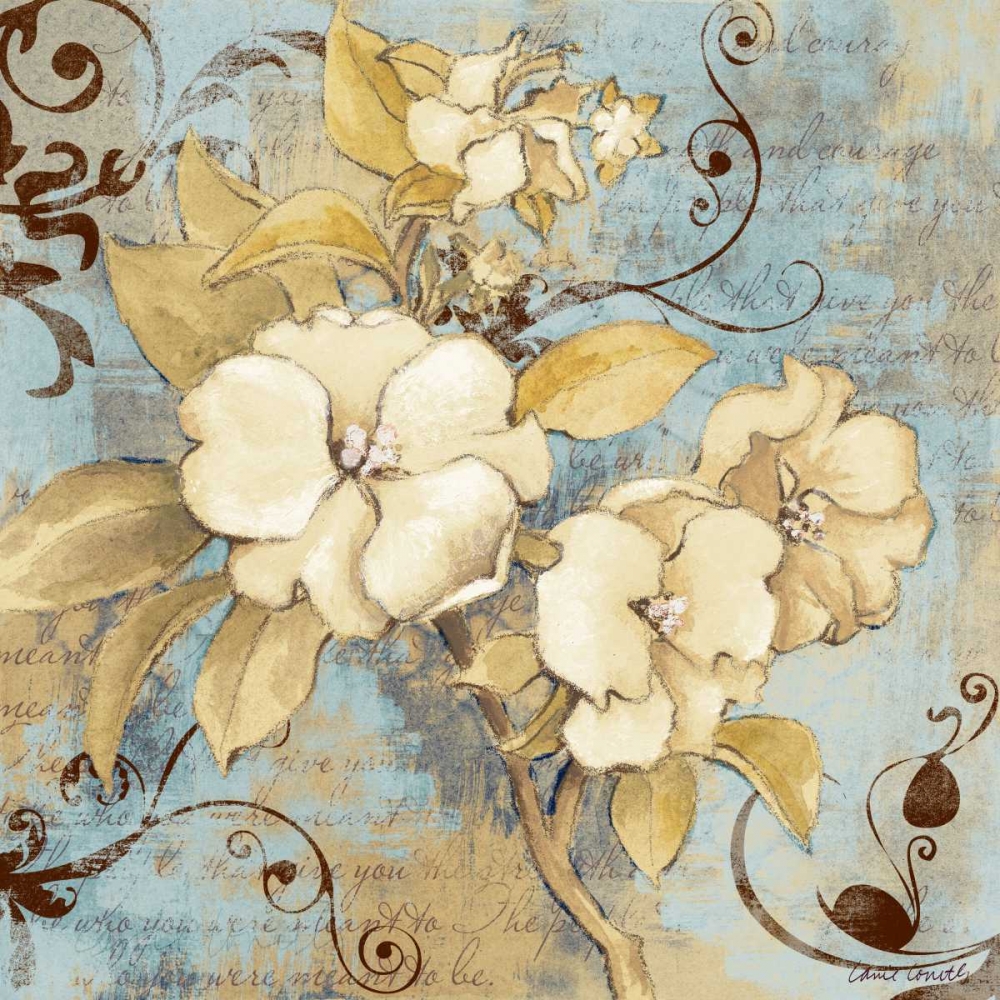 Wall Art Painting id:27889, Name: Blue Fragrant Notes I, Artist: Loreth, Lanie