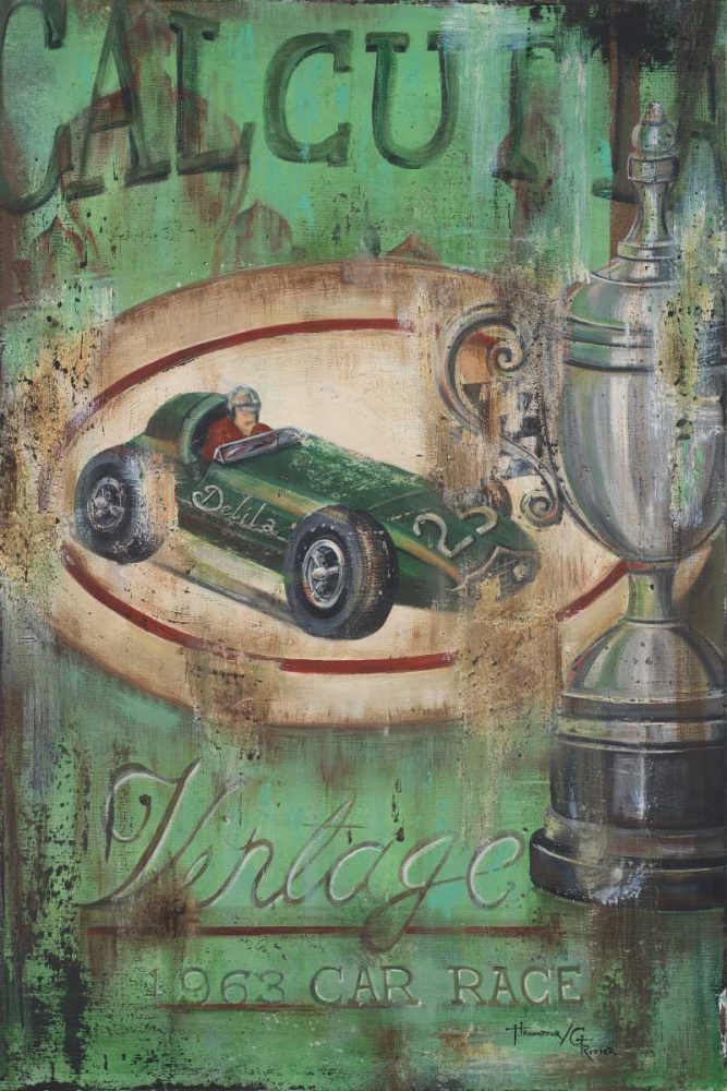 Wall art: Vintage Calcutta I, by Hakimipour-Ritter