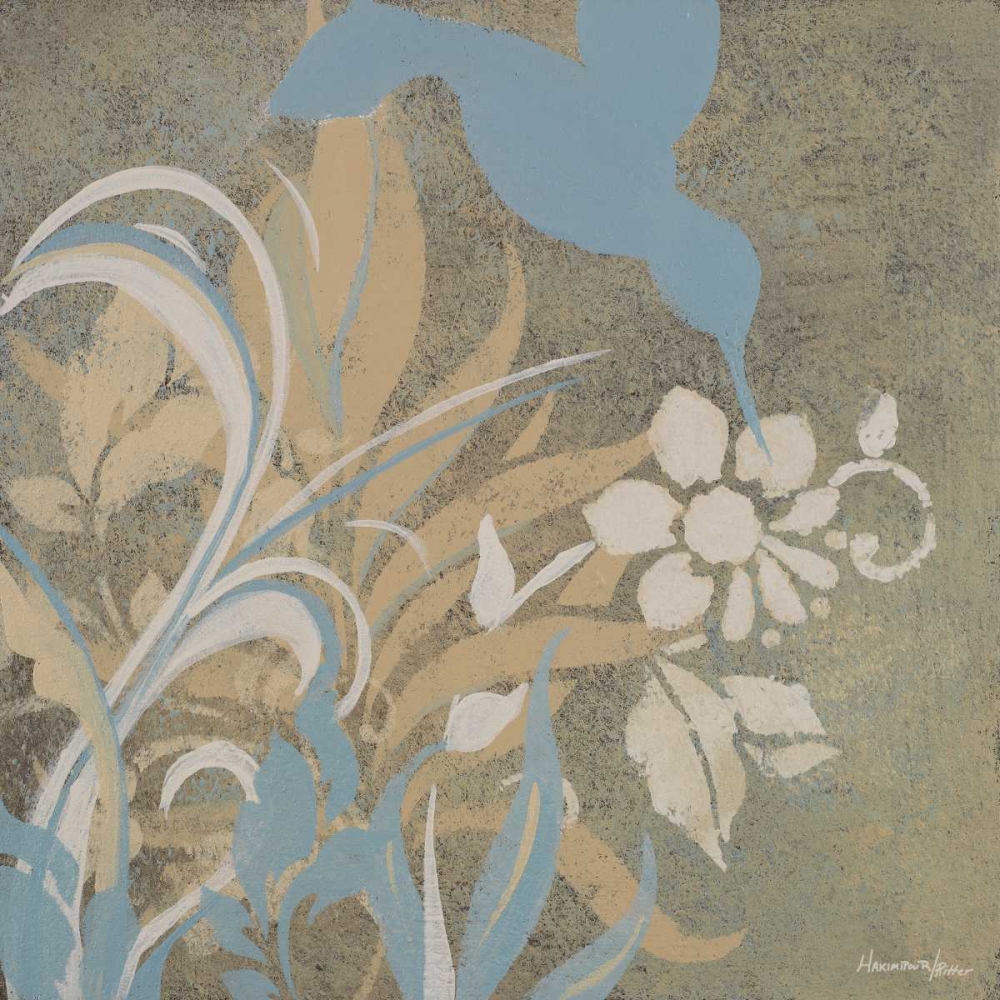 Wall Art Painting id:23530, Name: Blue Bird Silhouette I, Artist: Hakimipour-Ritter