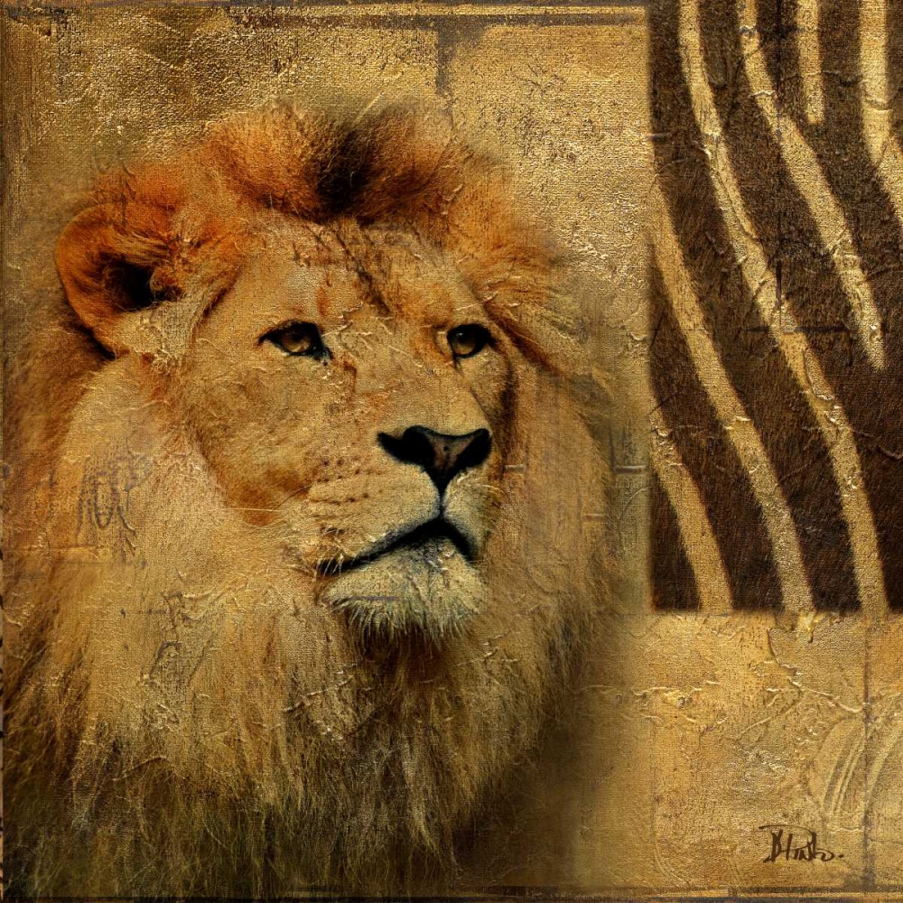 Wall Art Painting id:159027, Name: Elegant Safari II (Lion), Artist: Pinto, Patricia