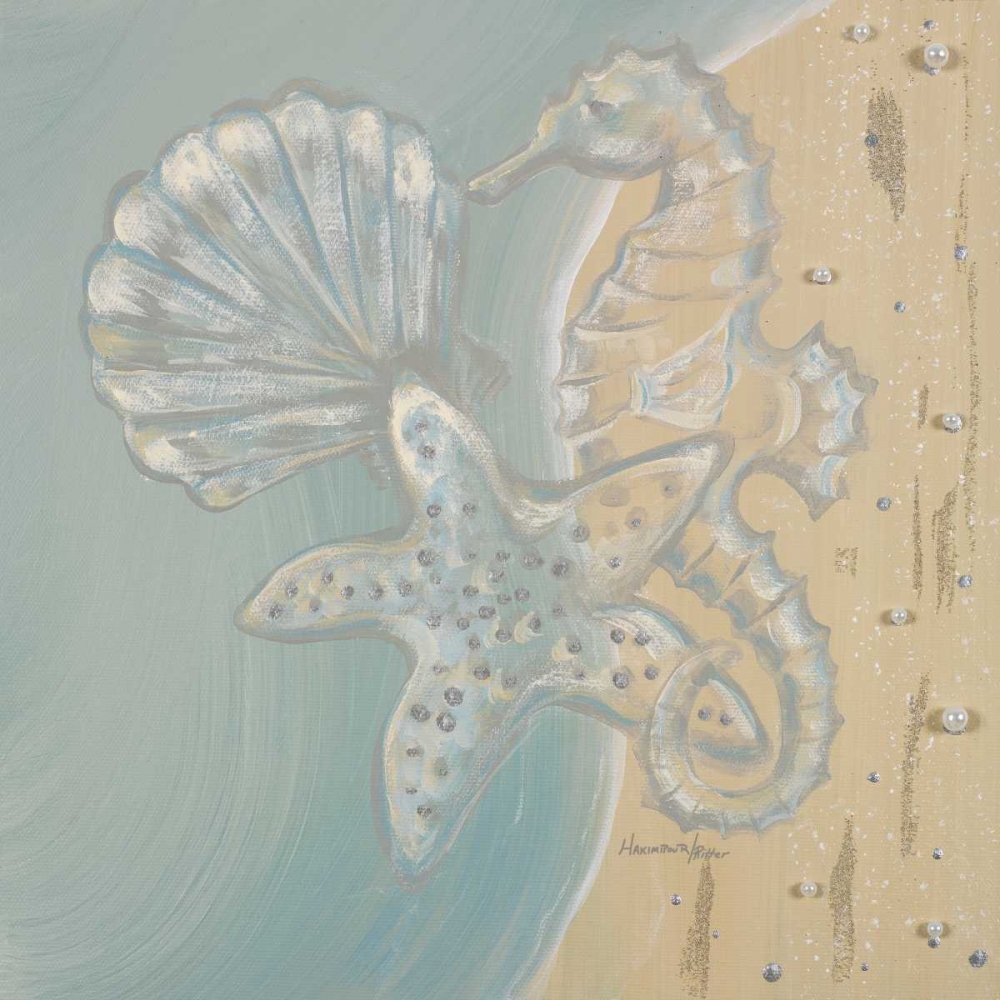 Wall Art Painting id:23533, Name: Pearl Beach II, Artist: Hakimipour-Ritter