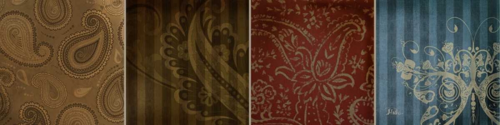 Wall Art Painting id:23642, Name: Paisley Composition II, Artist: Pinto, Patricia