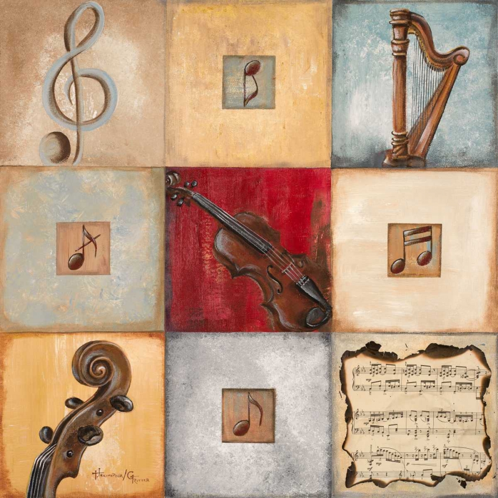 Wall art: Feel the Music I, by Hakimipour-Ritter